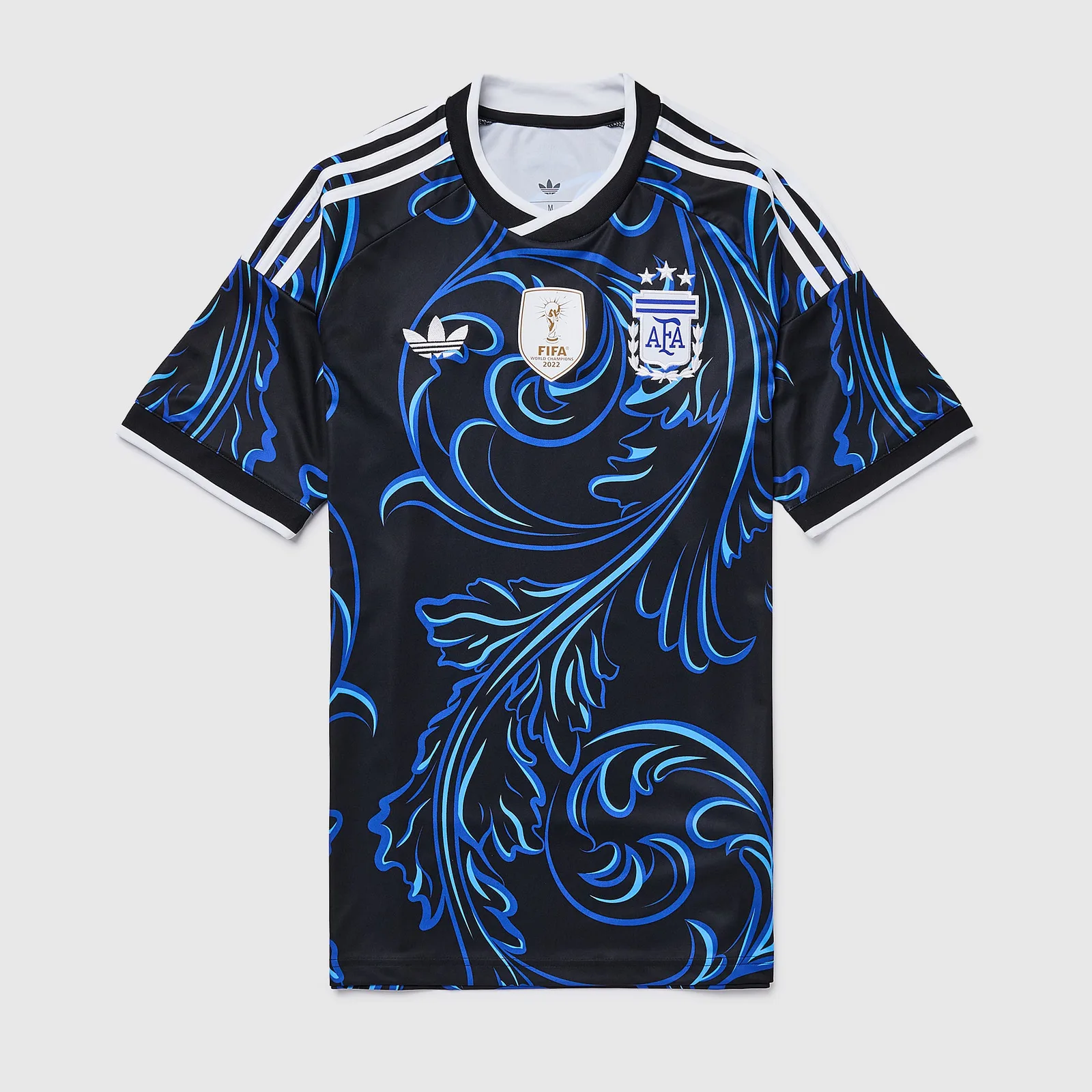 Argentinië WK 2026 uitshirt in zwart met blauwe grafiek